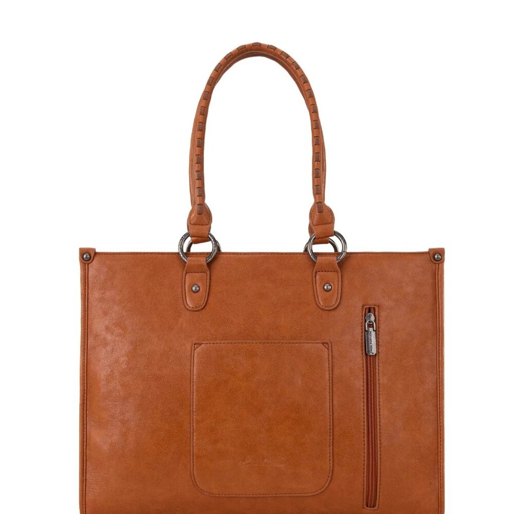 Montana West Floral Tool Fringe Collection Conceal Carry Wide Tote MW1299G-8317 - Picture 5 of 7